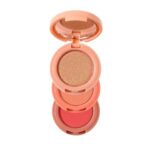 پالت رژ گونه و هایلایتر میس لارا مدل چرخشی شماره 02 مجموعه 3 عددی