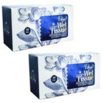 دستمال مرطوب ویهان مدل آنتی باکتریال مجموعه 2 عددی