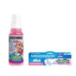 دهان شویه کودک میسویک مدل Sky حجم 200 میلی لیتر به همراه خمیردندان کودک میسویک مدل کیتی حجم 50 میلی لیتر