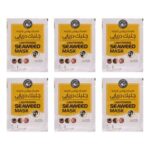 ماسک روشن کننده صورت دکتر عیدی آلگا مدل جلبک دریایی بسته 6 عددی