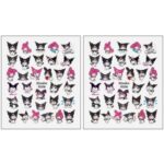 برچسب لنز ناخن مدل کرومی کد N106 مجموعه 2 عددی