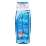 شامپو بدن اکتیو مدل نمک دریا حاوی عصاره جلبک دریایی مناسب برای انواع پوست حجم 400 میلی لیتر